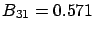 $ b_{31}=0.571$