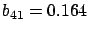 $ b_{41}=0.164$